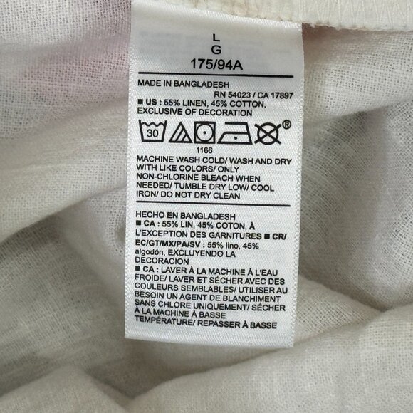 Old Navy x Disney Shorts Mens Large Beige White Pull On Linen Blend Mickey Mouse - Picture 11 of 14